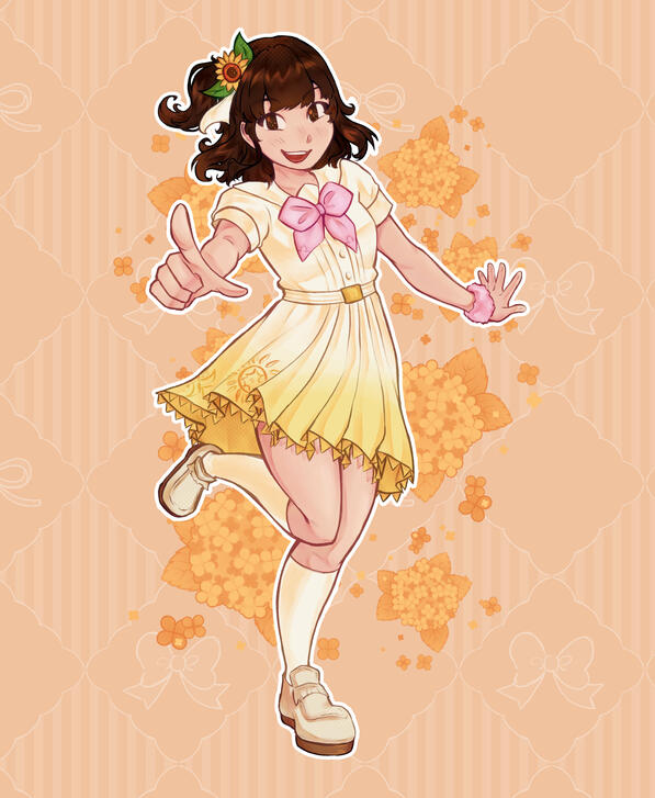 Commissioned Art for Emi Nitta's Flower Stand at Castle Point Anime Convention