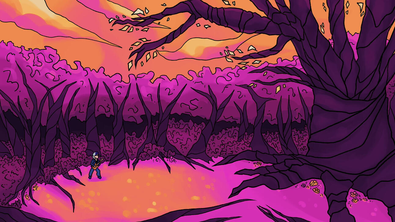 The Band Goes to the Evil Forest Style Frame